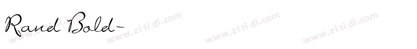 Rand Bold字体转换